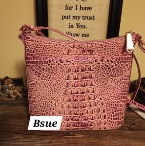 Brahmin Katie Empower Melbourne Leather Crossbody..Special Edition Breast Cancer